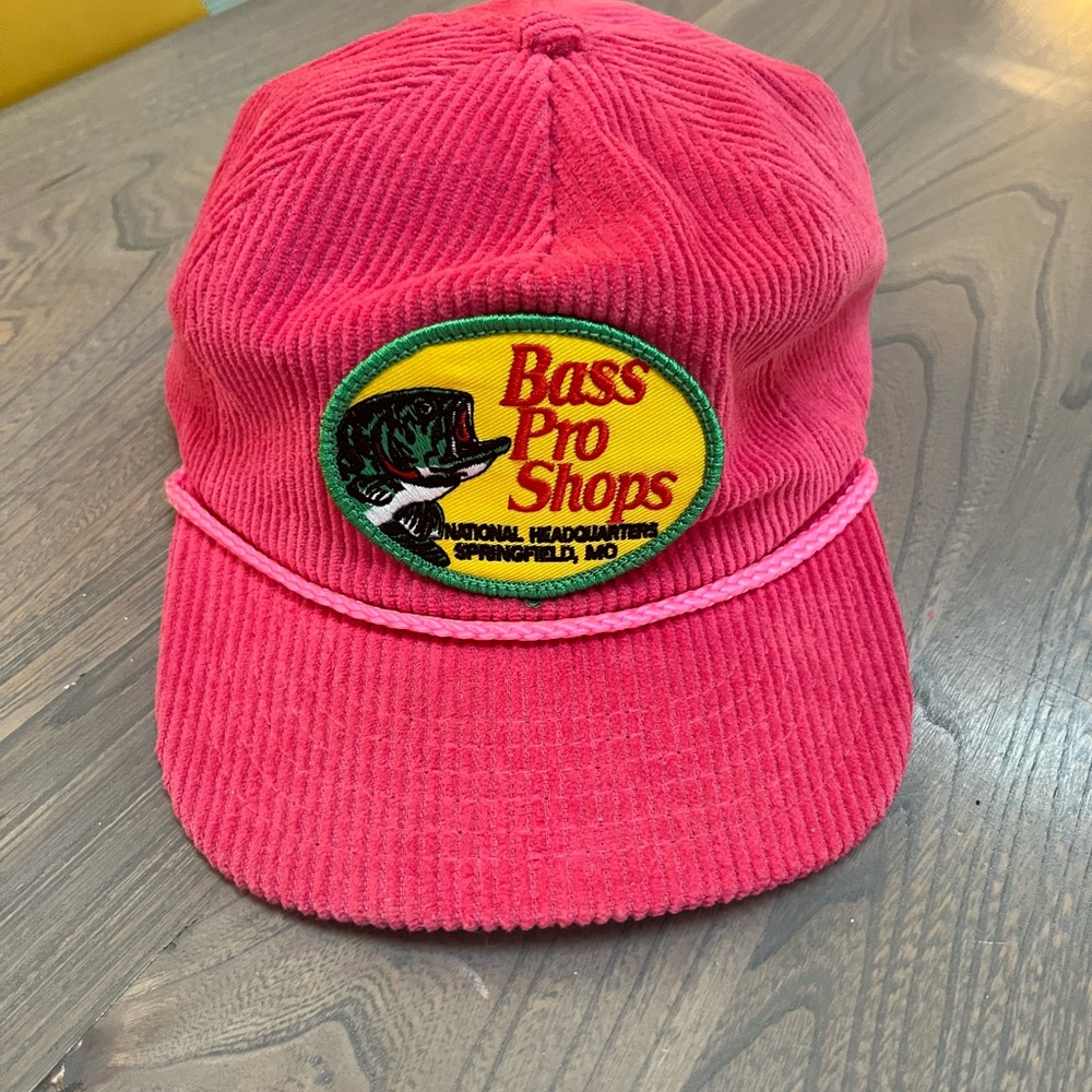 SNAG Bass Pro Shops Pink Corduroy Hat